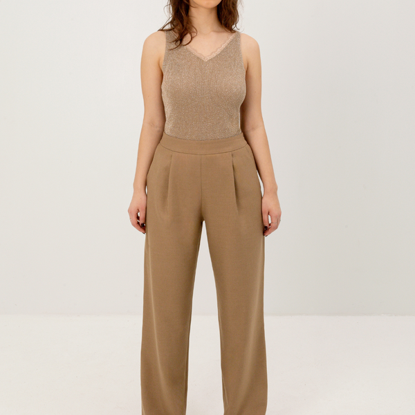 VILNOS GABARDINO KELNĖS / Classic Camel