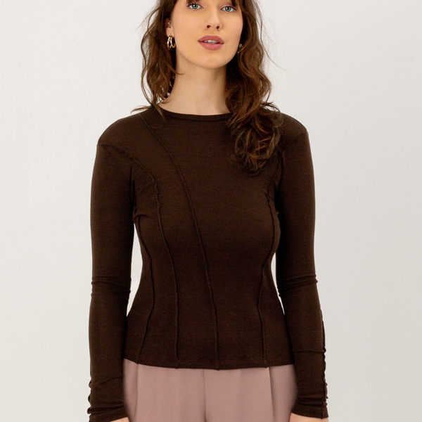 VILNOS PALAIDINĖ / Long-sleeve Chocolate