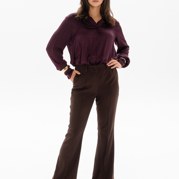 GABARDINO KELNĖS / Flared Chocolate