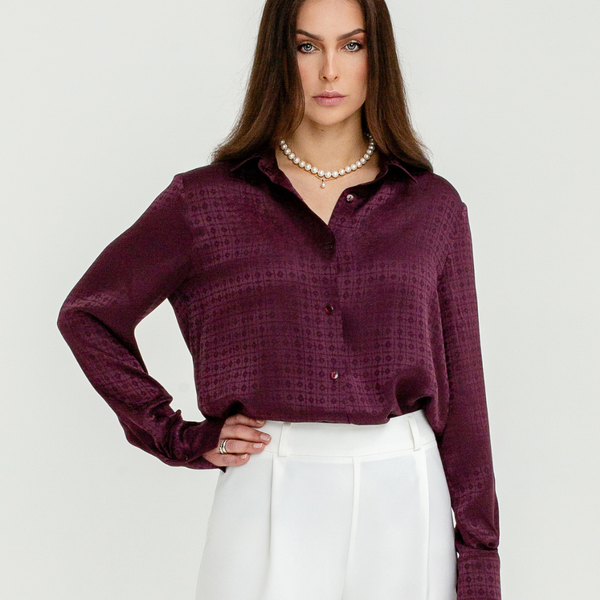 ŠILKO MARŠKINIAI / Classy Burgundy
